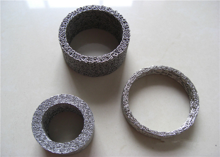 Round 0.018mm Stainless Steel Knitted Wire Mesh Support Vibration Or Shock