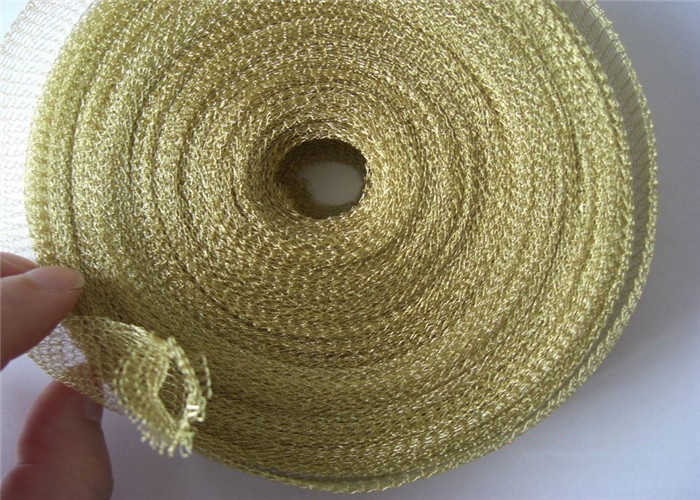 Flexible Knitted Wire Mesh Tape 0.12mm Diameter For Demister Pad