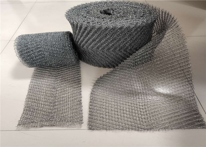Aluminum Knitted Wire Mesh Customized Width 25cm - 30cm Filter Screen Mesh