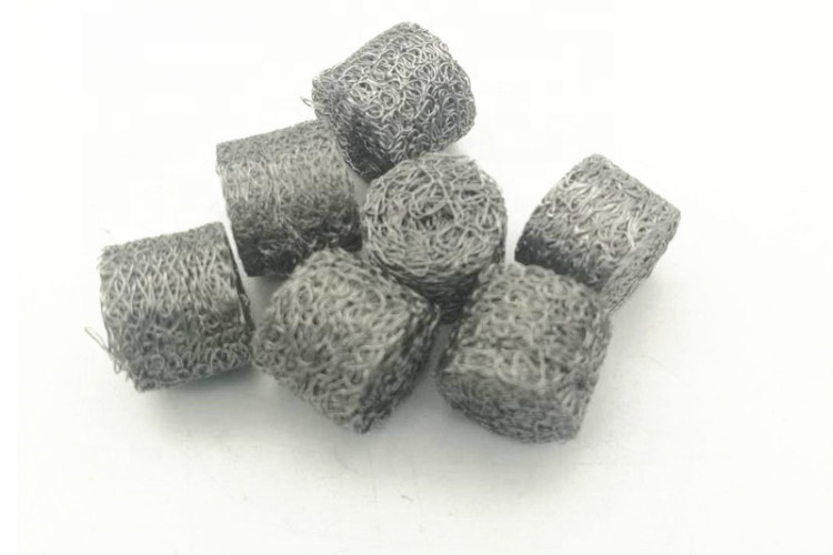Diameter 18.3mm Cylindrical Foam Knitted Wire Mesh Filter Thickness 31mm