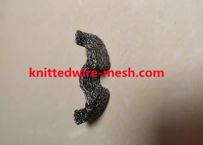 Special Shaped W Shape Knitted Wire Mesh Gasket Stainless Steel 0.11mm