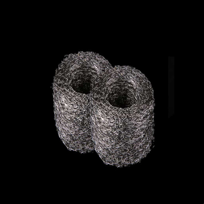 Stainless Steel Compressed Knitted Filter Mesh With Polished Surface