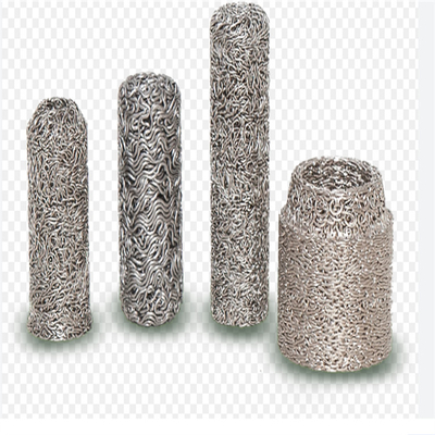 Stainless Steel Compressed Knitted Filter Mesh With Polished Surface