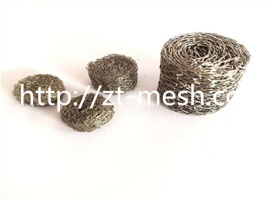 High Temperature Resistant 304 / 316L Compressed Stainless Steel Wire Mesh Gasket Buffer Washer