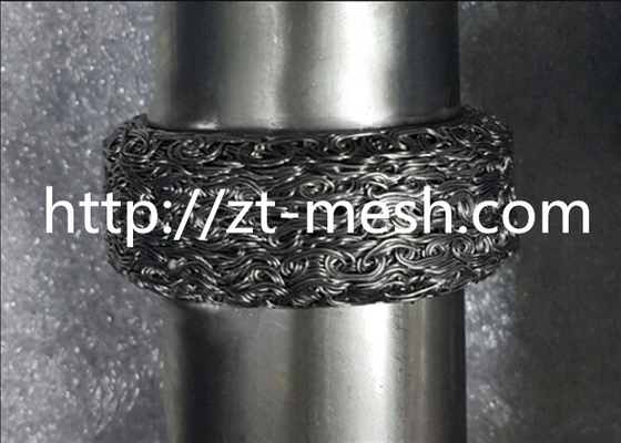 Dutch Weave Style Knitted Wire Mesh Gasket For Liquid Filter Customized Length Stainless Steel Wire Material