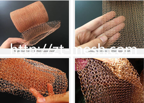 100-200 Model Stainless Steel Knittted Wire Mesh With Good Penetrability for Industrial