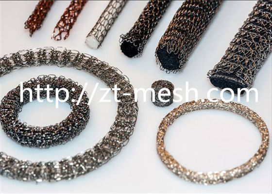 100-200 Model Stainless Steel Compressed Knittted Wire Mesh With Good Penetrability