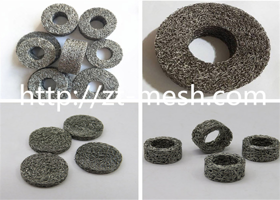 85mm X 30mm Circle Stainless Steel Wire Mesh Washer Mesh Opening : 2mm X 3mm