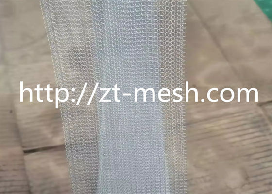 Polishing Knitted Wire Mesh Woven Technique Nickel Finish Experience Durability