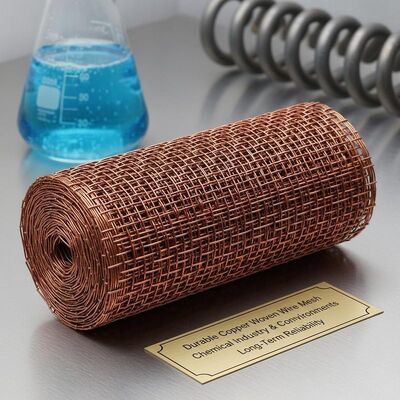 Durable Copper Woven Wire Mesh Suitable for Chemical Industry and Corrosive Environments Providing Long Term Reliability