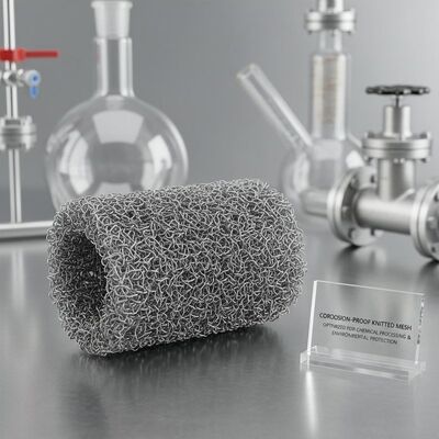 Corrosion Proof Compressed Knitted Wire Mesh Optimized for in Chemical Processing and Environmental Protection Equipment
