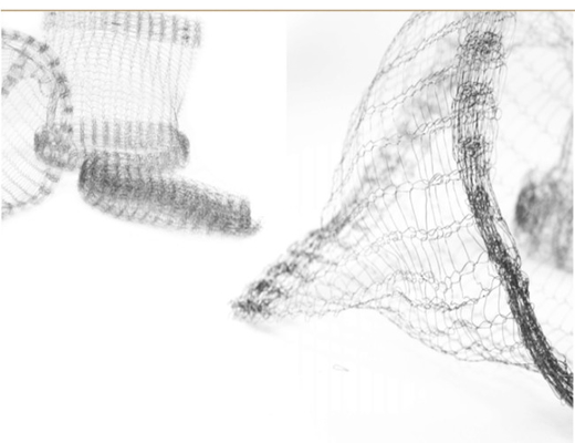 SS304 Knitted Wire Mesh Planting Basket 0.05-0.48mm For Tree / Flower