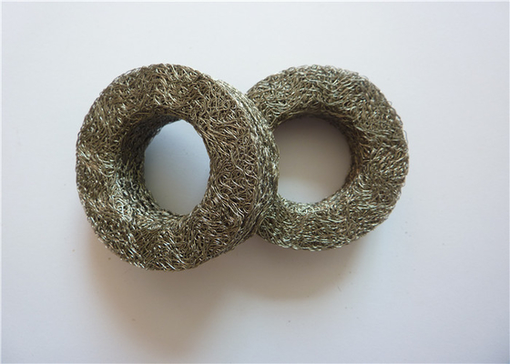 OD30mm Cylindrical Anti Vibration Mount SS304 SS316 Compressed Wire Mesh 0.09mm - 0.55mm