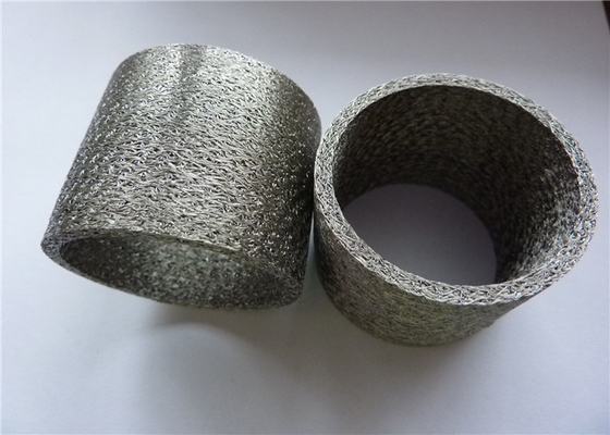 OD30mm Cylindrical Anti Vibration Mount SS304 SS316 Compressed Wire Mesh 0.09mm - 0.55mm