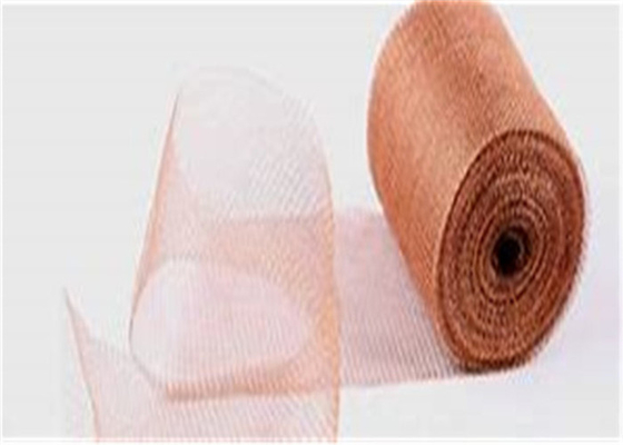 OEM Pure Copper Wire Mesh 35cm Width 30m Miter Pest / Rodent Control