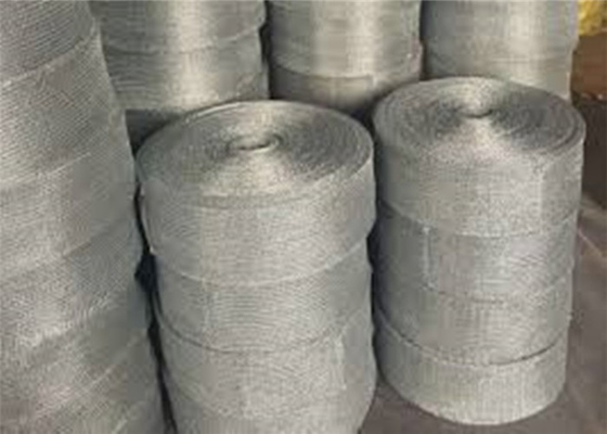 0.12mm Knitted Copper Wire Mesh Tape 100mm Width For Filter