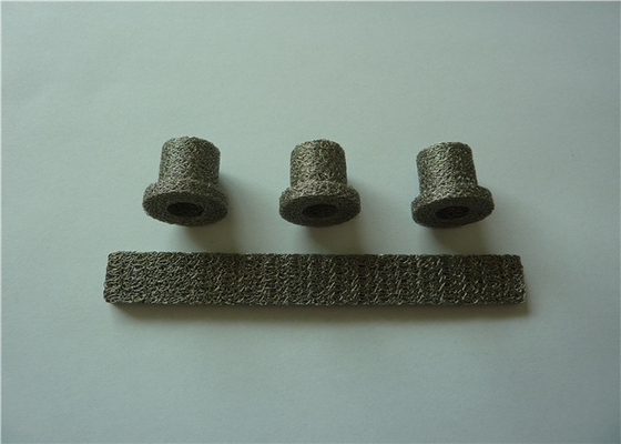Dia 50*20mm Brass Compressed Knitted Mesh 98% Filter Square Hole