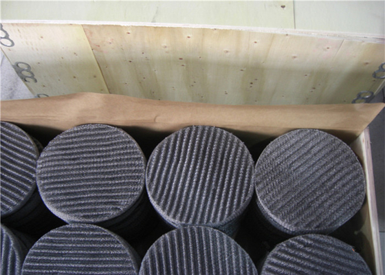 Plastic / Stainless Steel Mesh Pad Demister Dia 100mm For Steam Tower