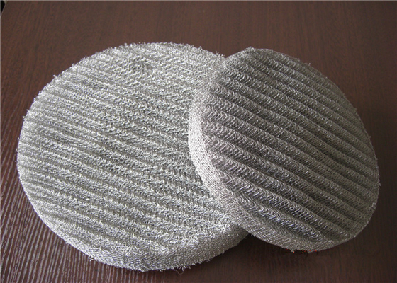 Plastic / Stainless Steel Mesh Pad Demister Dia 100mm For Steam Tower