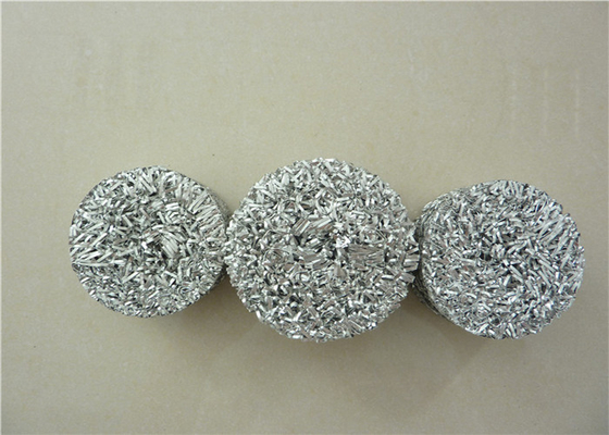 White Knitted Aluminum Foil Mesh Dia118mm Length Customized For Auto