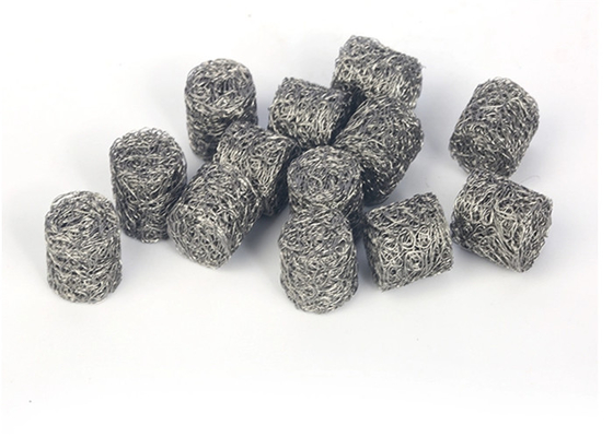 14*10mm 14*5mm Compressed Knitted Wire Mesh 1.1mm Snow Foam Lance Mesh Filter
