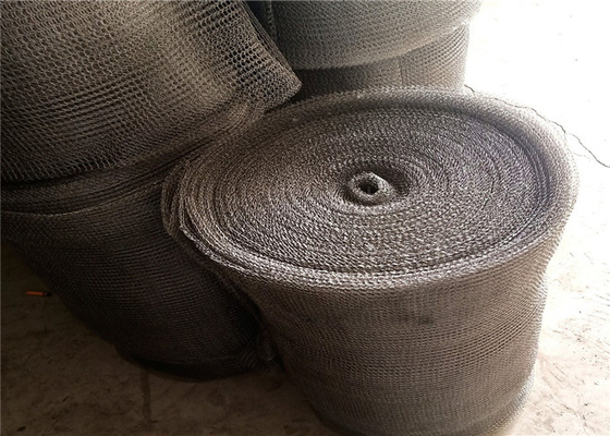 Aluminum Knitted Wire Mesh Customized Width 25cm - 30cm Filter Screen Mesh