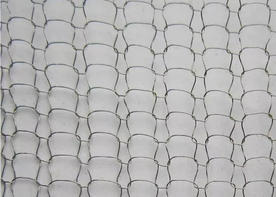 Silver Stainless Steel Knitted Mesh 5ft 10ft Massive Structure Laundry Mesh