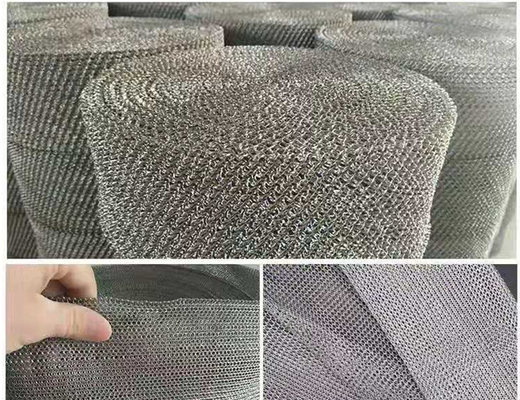 Metal Knitted Wire Mesh Filter Double Wire Weaving Precision Width 400mm SS316L Customized