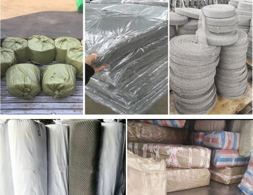 Stainless Steel Knitted Wire Mesh Filter 95% 0.28mm Wire Dia 200mm Sample Accept