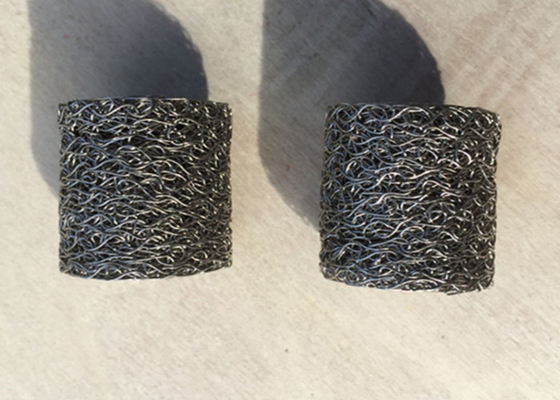 Aerospace Copper / SS Compressed Knitted Mesh Customized Rust Resistance