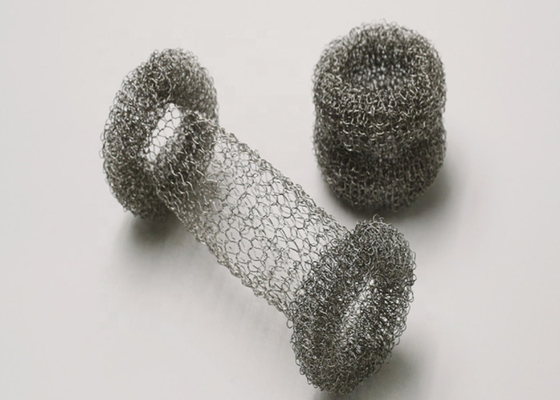 Stainless Steel Knitted Mesh Fabric 0.20mm Dia OEM For Cleaning