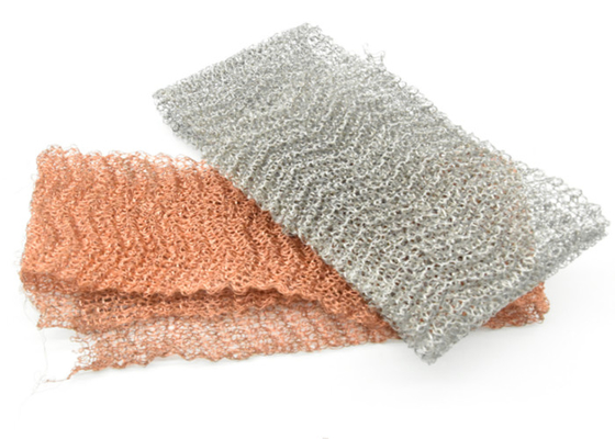 Gas Liquid Filter Knitted Wire Mesh 0.23mm 0.55mm Color Customized