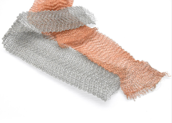 Gas Liquid Filter Knitted Wire Mesh 0.23mm 0.55mm Color Customized
