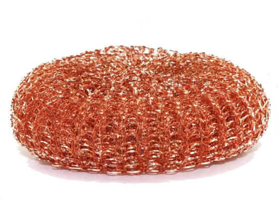 ZT Yellow Copper Dish Scrubber 90g Customized For Tough Kitchen Utensils