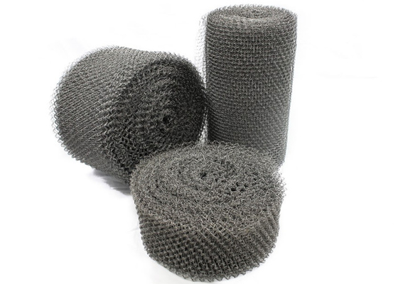 Stainless Steel Knitted Mesh Fabric 0.20mm Dia OEM For Cleaning