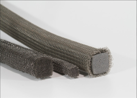 0.10mm Knitted Wire Mesh Gaskets For Shielding , High Temperature Resistance