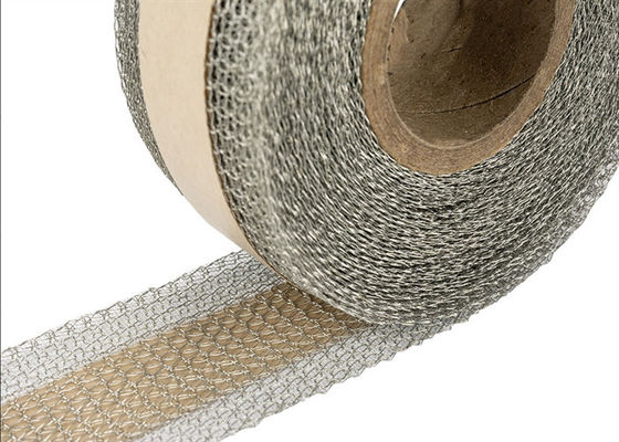 Stainless Steel 304 316 Knitted Wire Mesh Tape 25mm Width