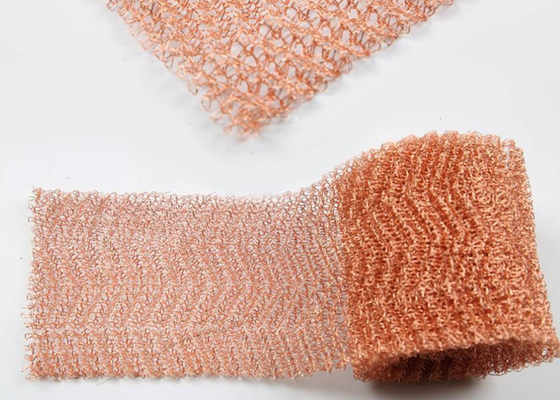 Width 30-50cm 0.23mm Knitted Copper Wire Mesh For Industrial Use