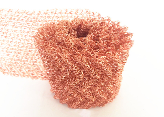 316 Knitted Stainless Steel Mesh Corrugated / Flat For Demister