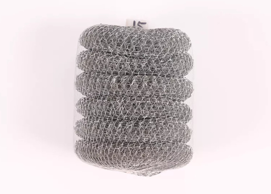 Spiral Scrubber Cleaning 316 Stainless Steel Scouring Ball For Kitchen