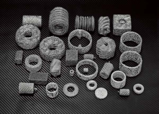 Aisi 310s Compressed Knitted Wire Mesh 0.18mm Diameter 20-500mm Thickness