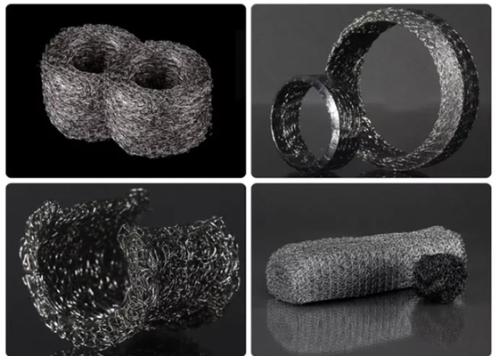 200 Micron Compressed Knitted Wire Mesh 304 316 Stainless Steel