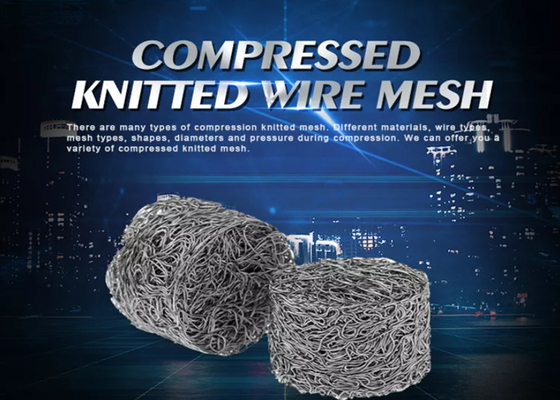 200 Micron Compressed Knitted Wire Mesh 304 316 Stainless Steel