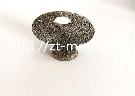 High Temperature Resistant 304 / 316L Compressed Stainless Steel Wire Mesh Gasket Buffer Washer