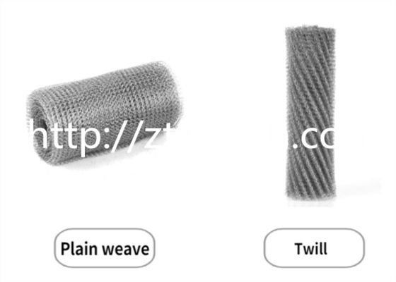 Metal Knitted Mesh Wire Diameter 0.12mm Wire Mesh Washer Stainless Steel 25mm Elastic Core Clad ISO9001