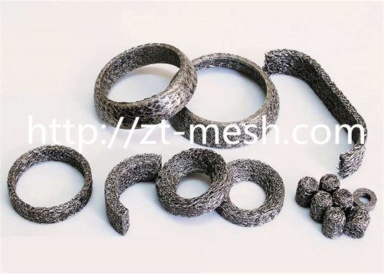 Good Filter Resistance Compressed Knitted Wire Mesh For Liquid Filter 14 X 10mm Diameter