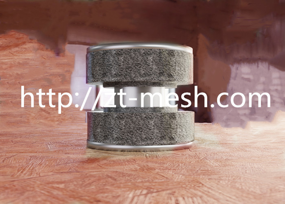 Customized Thickness Knitted Wire Mesh Screen In Brass Material