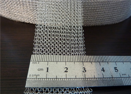 Industrial Filtering Knitted Stainless Steel Mesh High Temperature Resistance