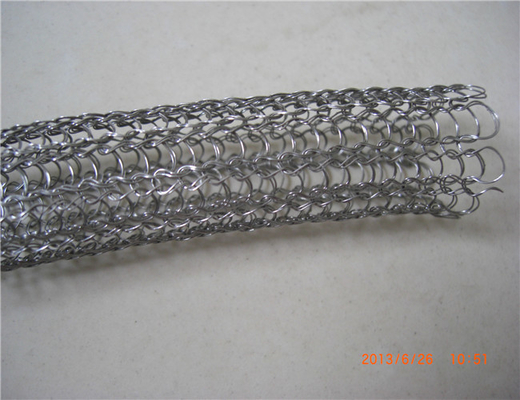 304 Stainless Steel Knitted Wire Mesh Diameter 0.24mm Twin Wire 20mm Diameter