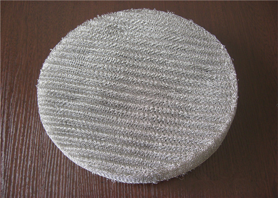 Column Internal Mesh Filter Element , 40mm 80mm Mist Eliminators Mesh Pads